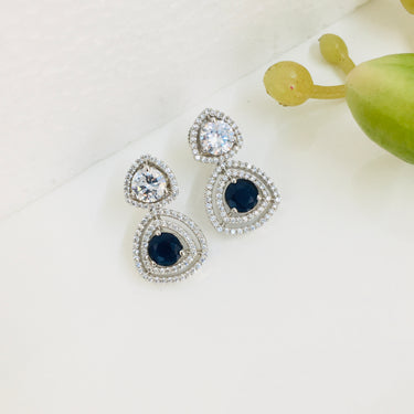 Blue Sapphire Doublet Earrings Zayn Luxury Jewellery